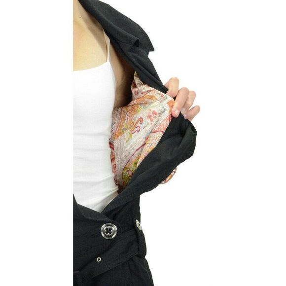 TWILLTWENTYTWO Twill Lara Cotton Coat Black Size S - Picture 4 of 4